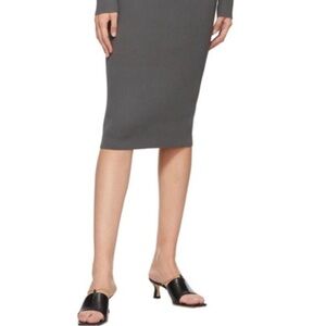 Wandler Made in Italy Black Leather with Gold Chain Details Square Toe Mules